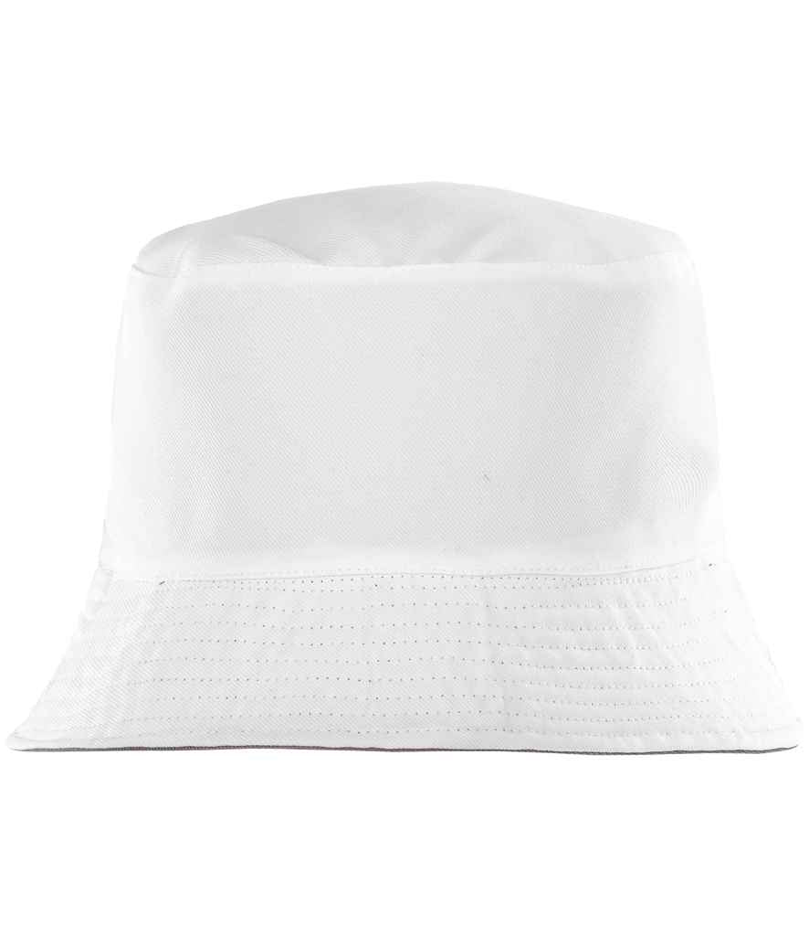 Result Genuine Recycled Core Reversible Bucket Hat White/White