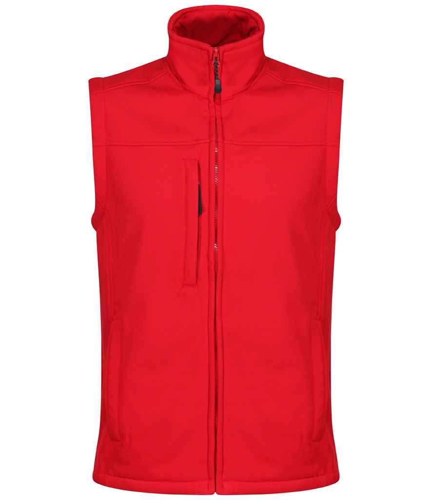 Regatta Flux Soft Shell Bodywarmer Classic Red/Seal Grey