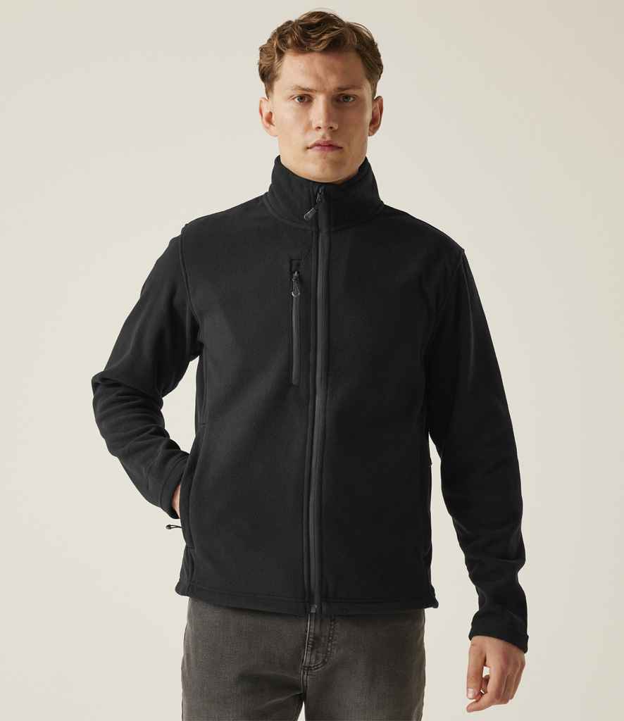 Regatta Honestly Made Recycled Fleece Jacket | Black - Lancashire Teamwear