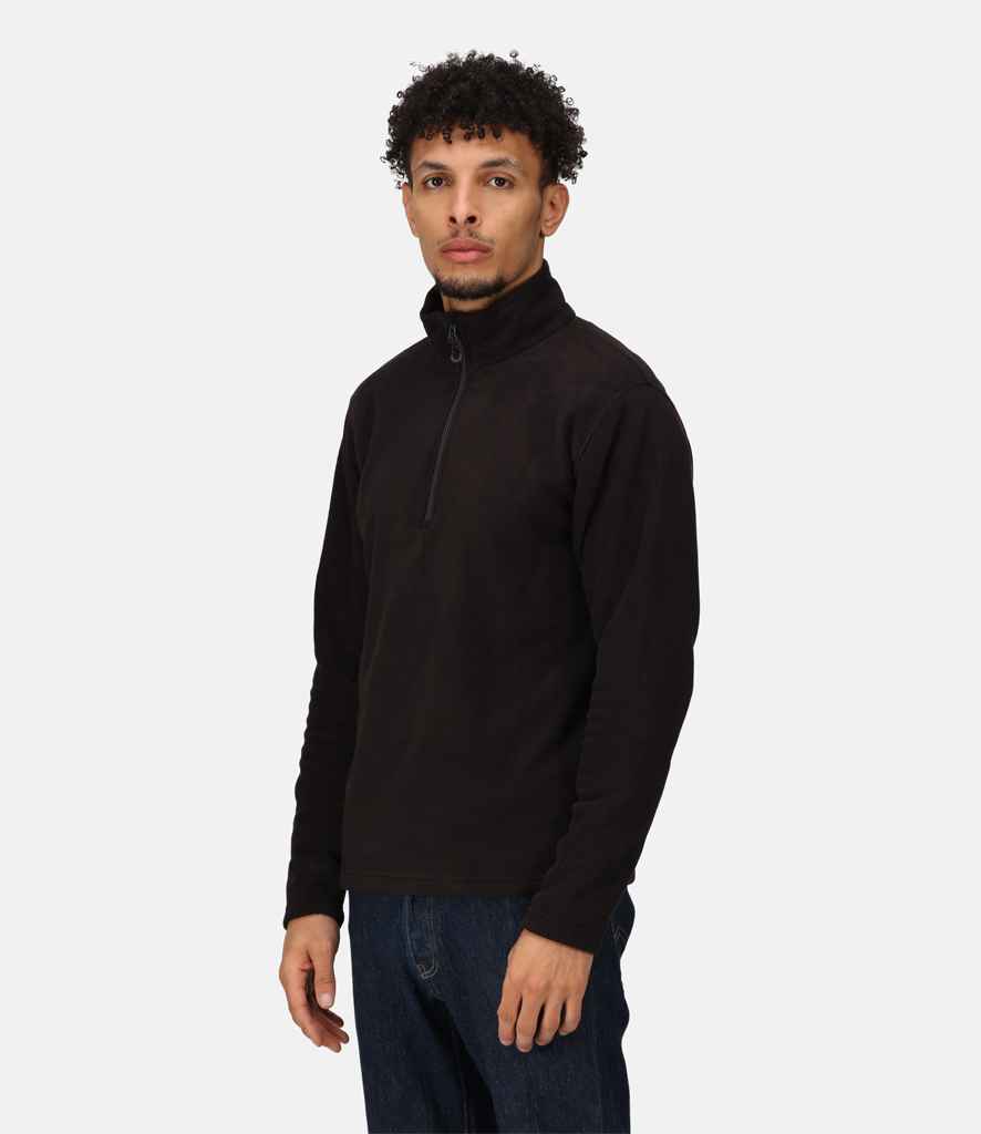 Regatta Honestly Made Recycled Half Zip Fleece | Black - Lancashire Teamwear
