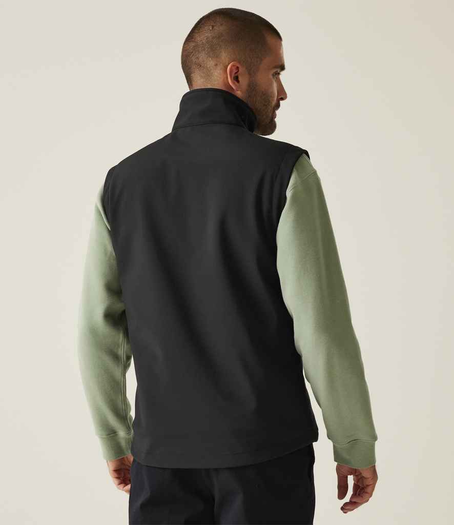 Regatta Octagon II Printable Soft Shell Bodywarmer | Black/Black - Regatta Professional Gilet - Lancashire Teamwear