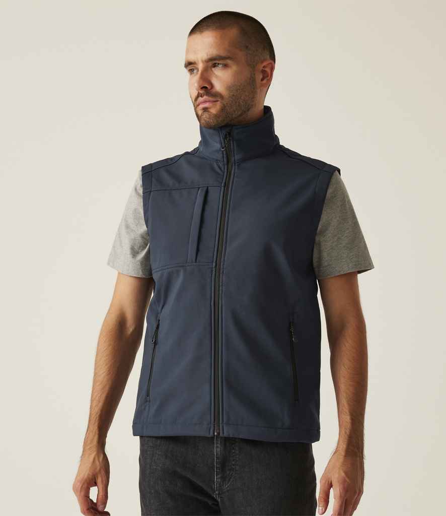 Regatta Octagon II Printable Soft Shell Bodywarmer | Navy/Seal Grey - Regatta Professional Gilet - Lancashire Teamwear
