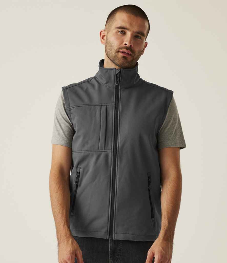 Regatta Octagon II Printable Soft Shell Bodywarmer | Seal Grey/Black - Regatta Professional Gilet - Lancashire Teamwear