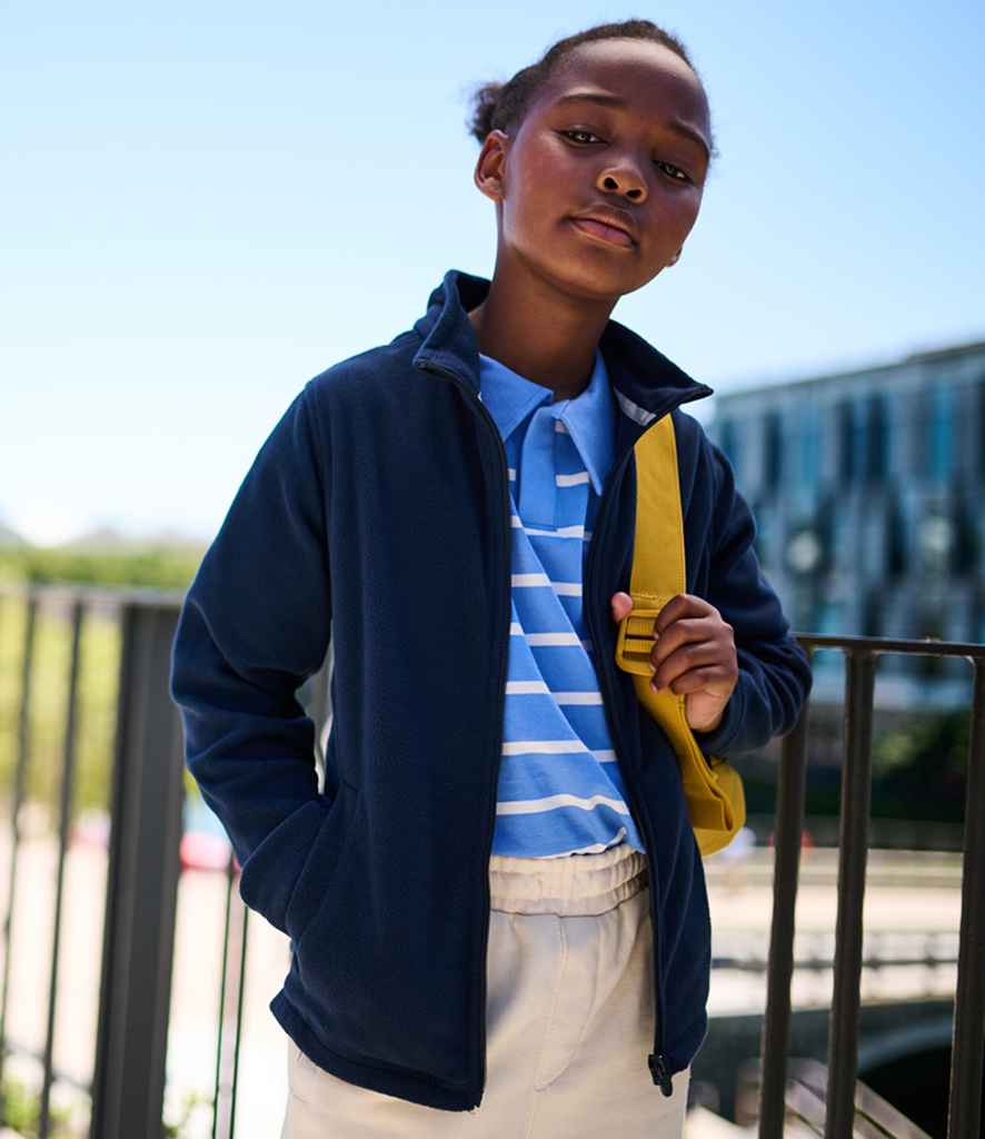 Regatta Kids Brigade II Micro Fleece Jacket | Navy - Regatta Professional - Lancashire Teamwear
