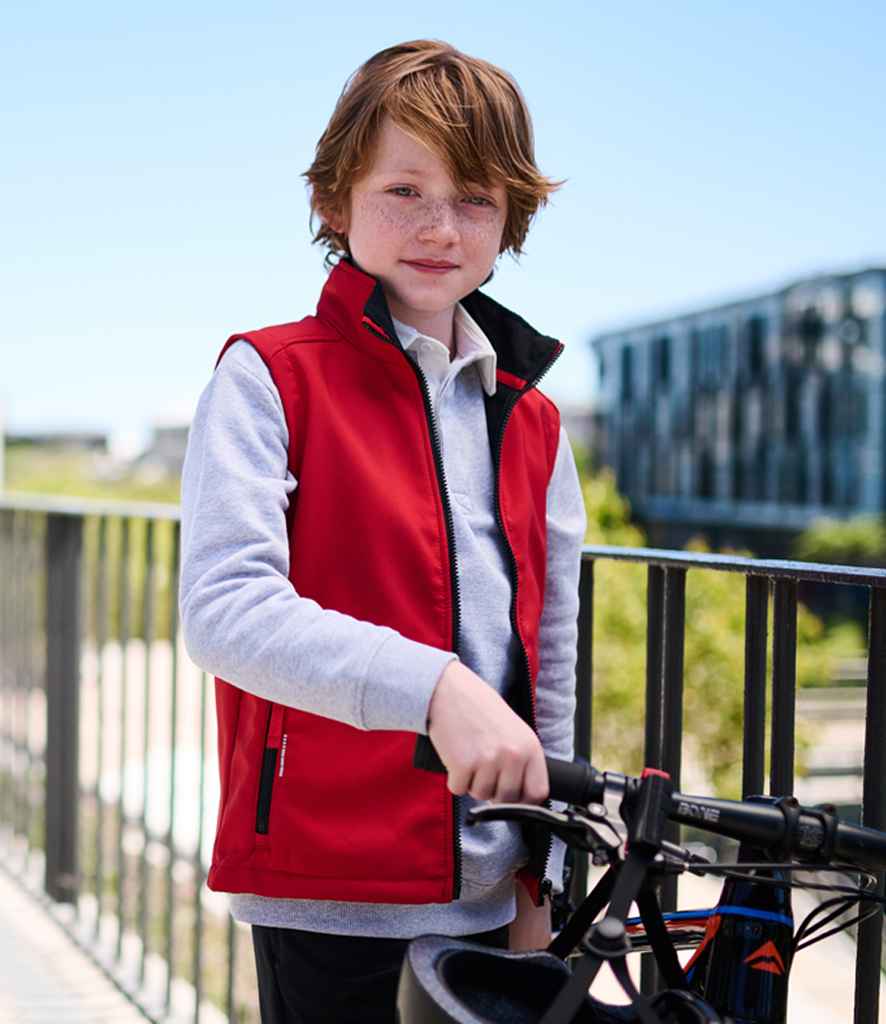 Regatta Kids Ablaze Soft Shell Bodywarmer | Classic Red/Black - Regatta Professional Gilet - Lancashire Teamwear