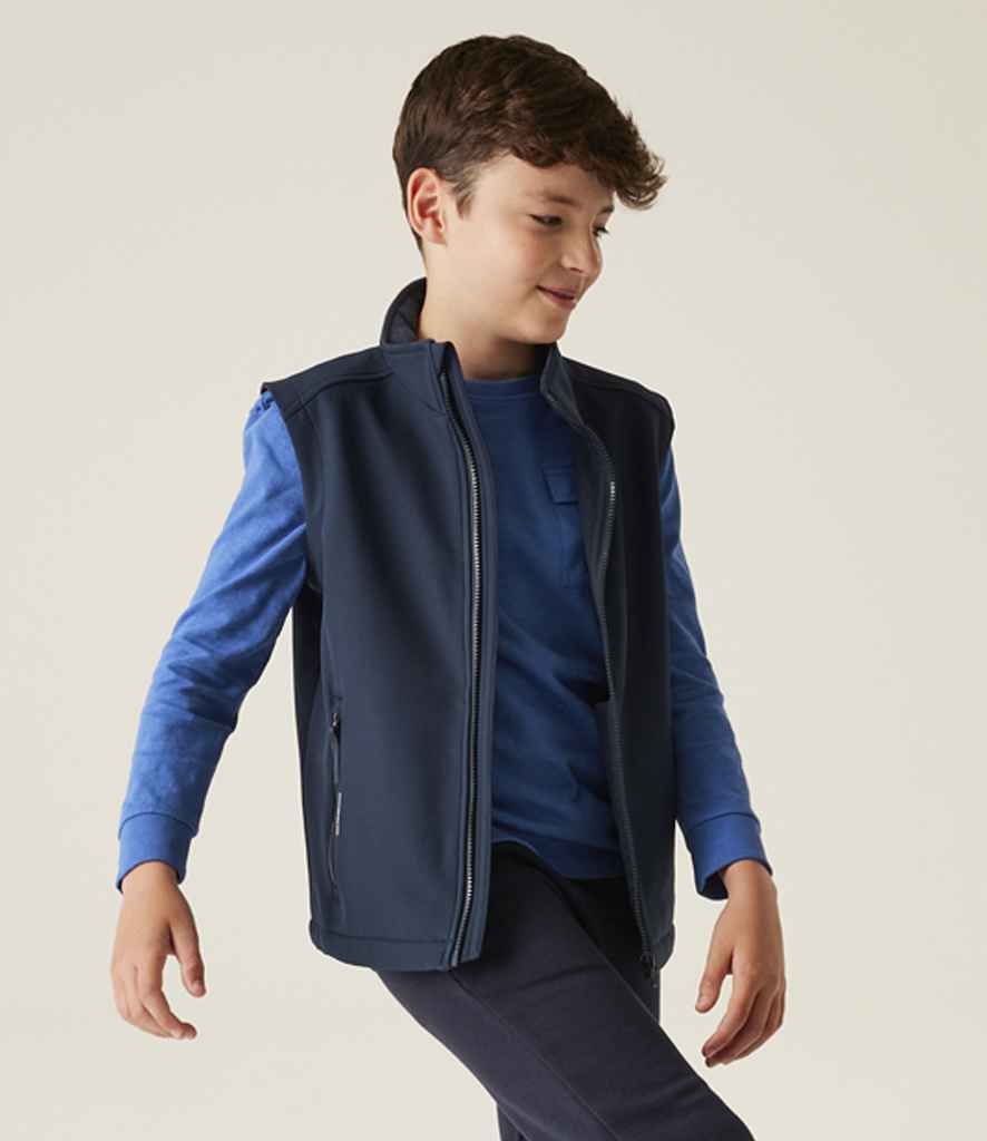 Regatta Kids Ablaze Soft Shell Bodywarmer | Navy/Navy - Regatta Professional Gilet - Lancashire Teamwear