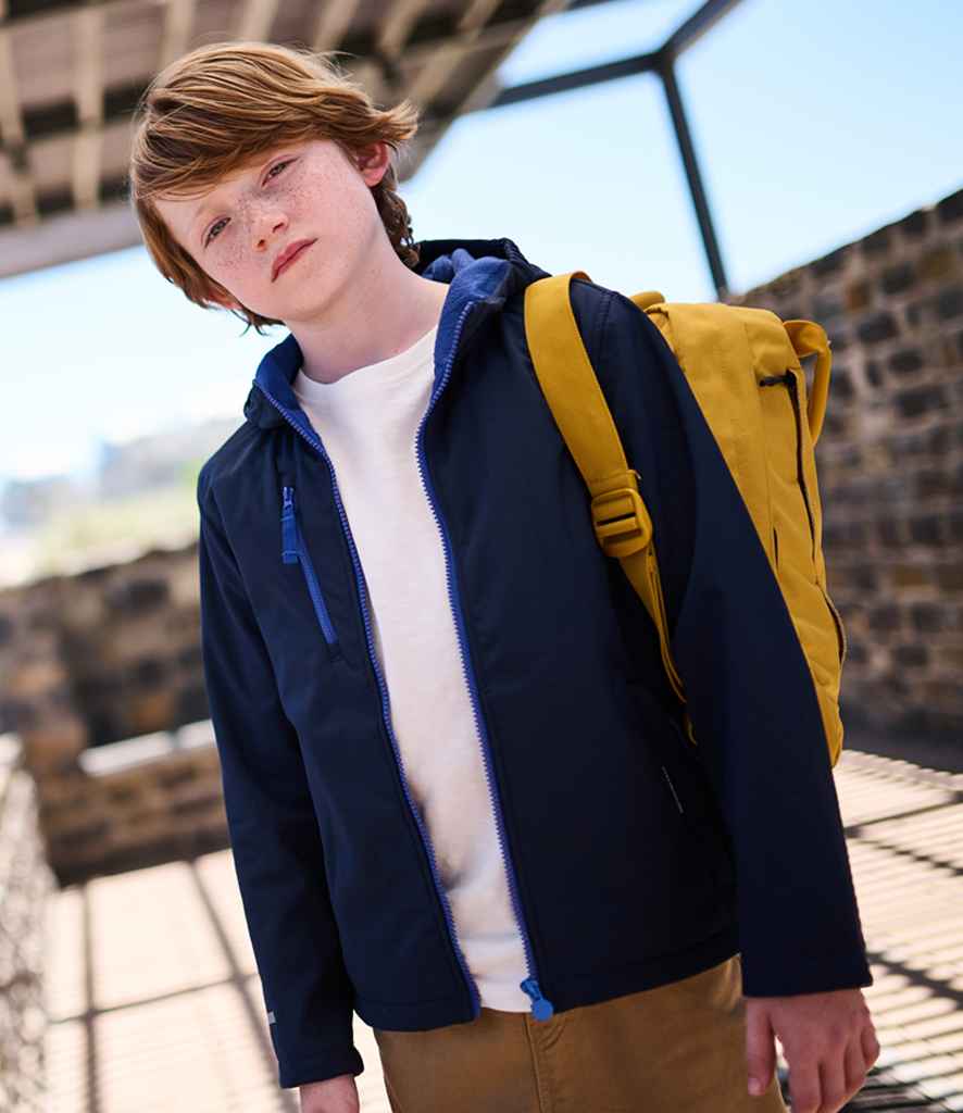 Regatta Kids Ablaze Three Layer Soft Shell Jacket | Navy/New Royal Blue - Regatta Professional - Lancashire Teamwear