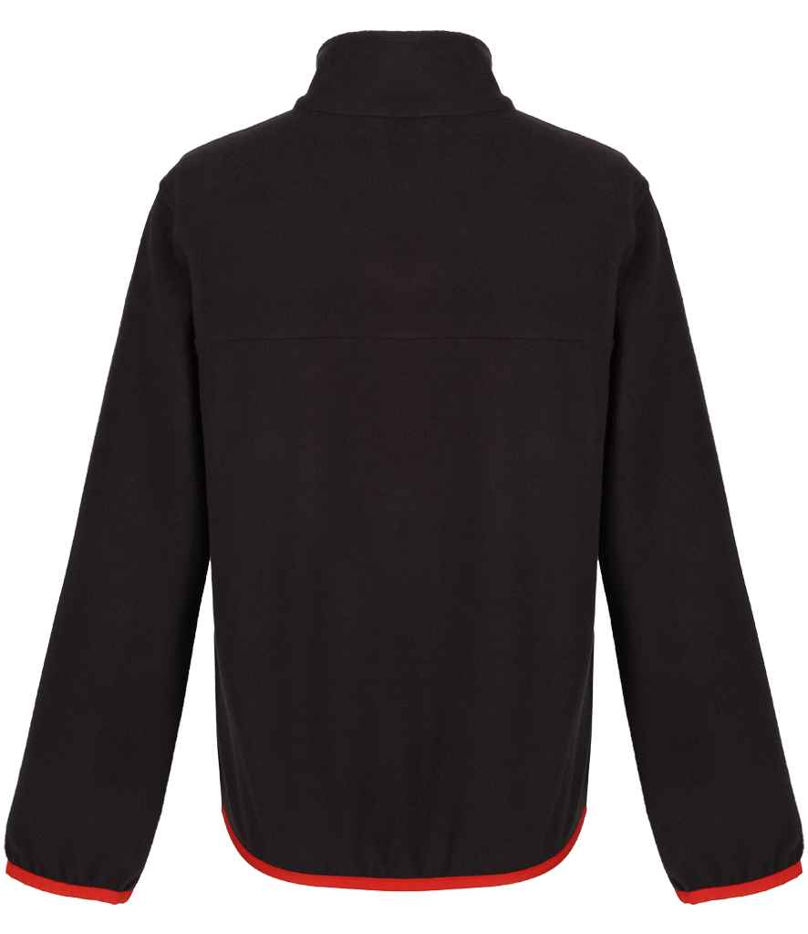 Regatta Kids Full Zip Micro Fleece Jacket | Black/Classic Red - Regatta Professional - Lancashire Teamwear