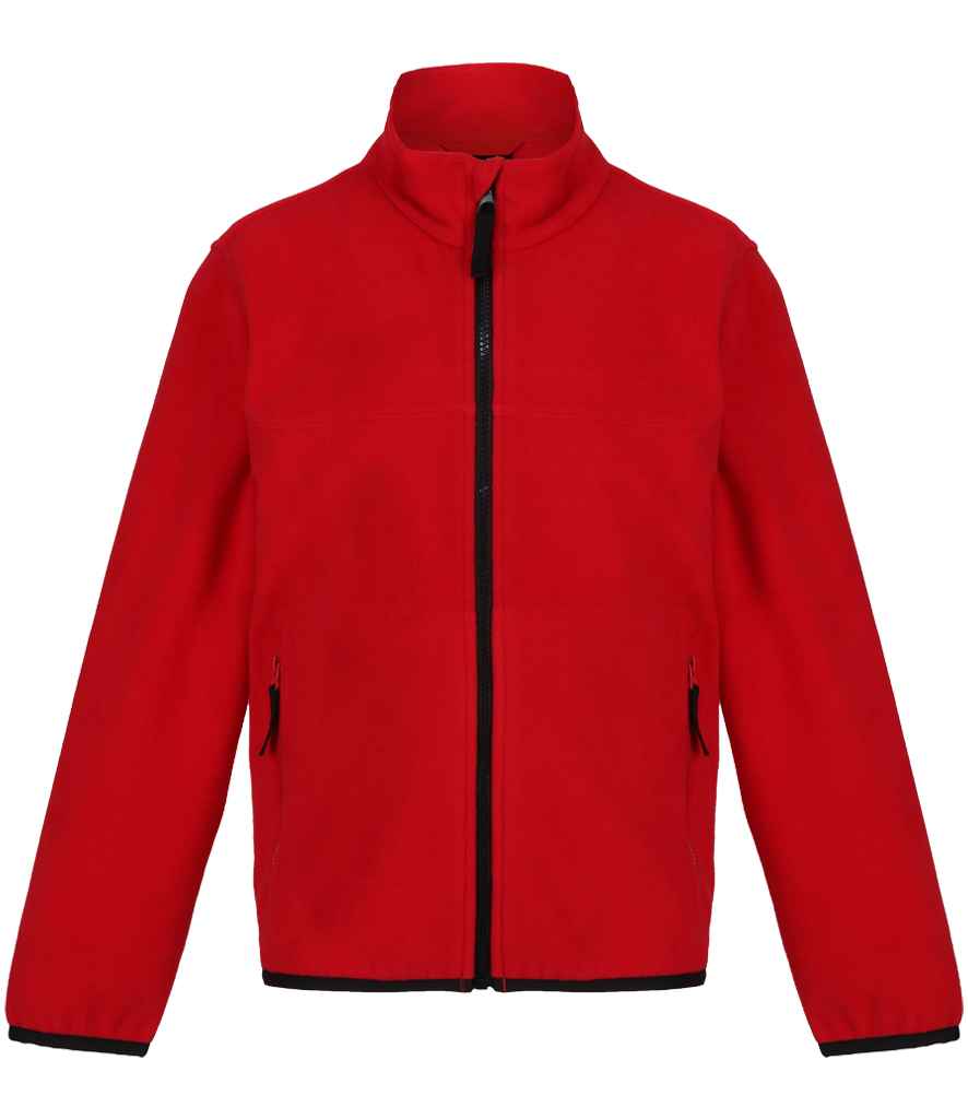 Regatta Kids Full Zip Micro Fleece Jacket | Classic Red/Black - Regatta Professional - Lancashire Teamwear