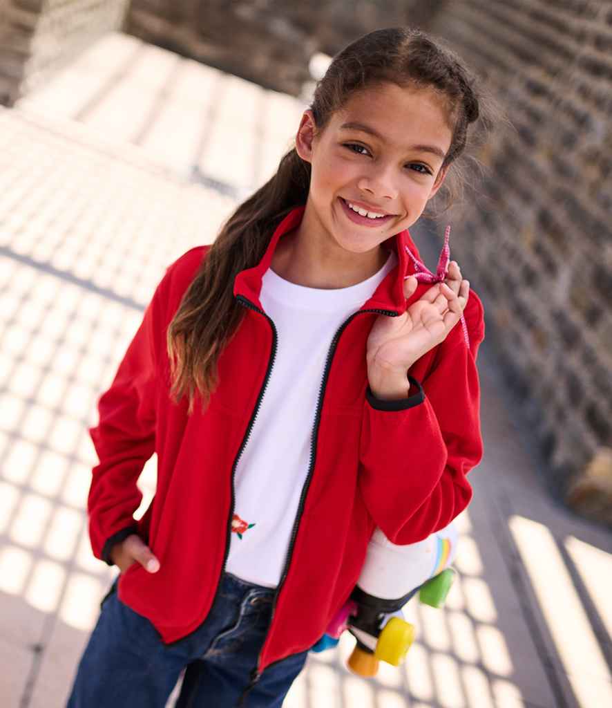 Regatta Kids Full Zip Micro Fleece Jacket | Classic Red/Black - Regatta Professional - Lancashire Teamwear