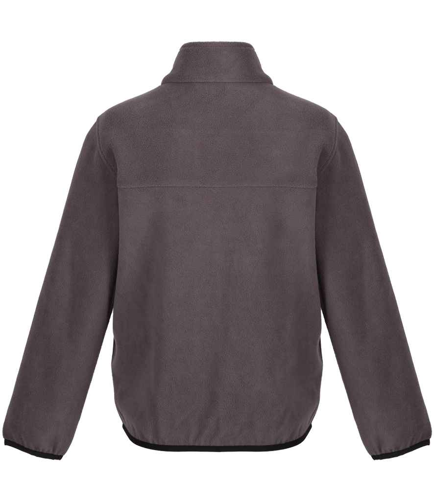 Regatta Kids Full Zip Micro Fleece Jacket | Seal Grey/Black - Regatta Professional - Lancashire Teamwear