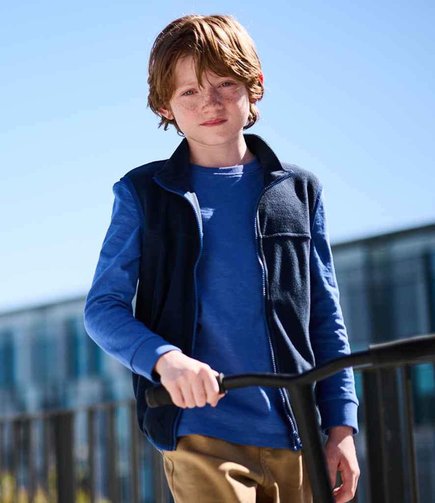 Regatta Kids Micro Fleece Bodywarmer | Navy/New Royal Blue - Regatta Professional Gilet - Lancashire Teamwear