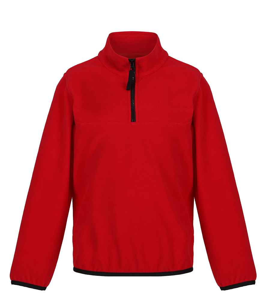 Regatta Kids Half Zip Micro Fleece Jacket | Classic Red/Black - Regatta Professional - Lancashire Teamwear
