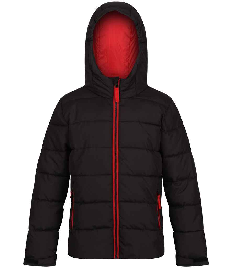 Regatta Kids Scholar Thermal Jacket Black/Classic Red