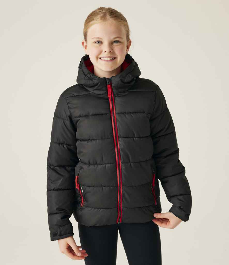 Regatta Kids Scholar Thermal Jacket | Black/Classic Red - Regatta Professional - Lancashire Teamwear