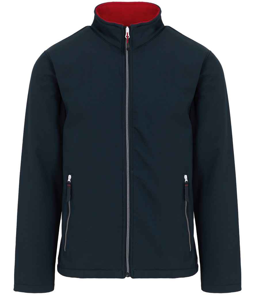 Regatta Ascender Two Layer Soft Shell Jacket | Navy/Classic Red - Regatta Professional - Lancashire Teamwear