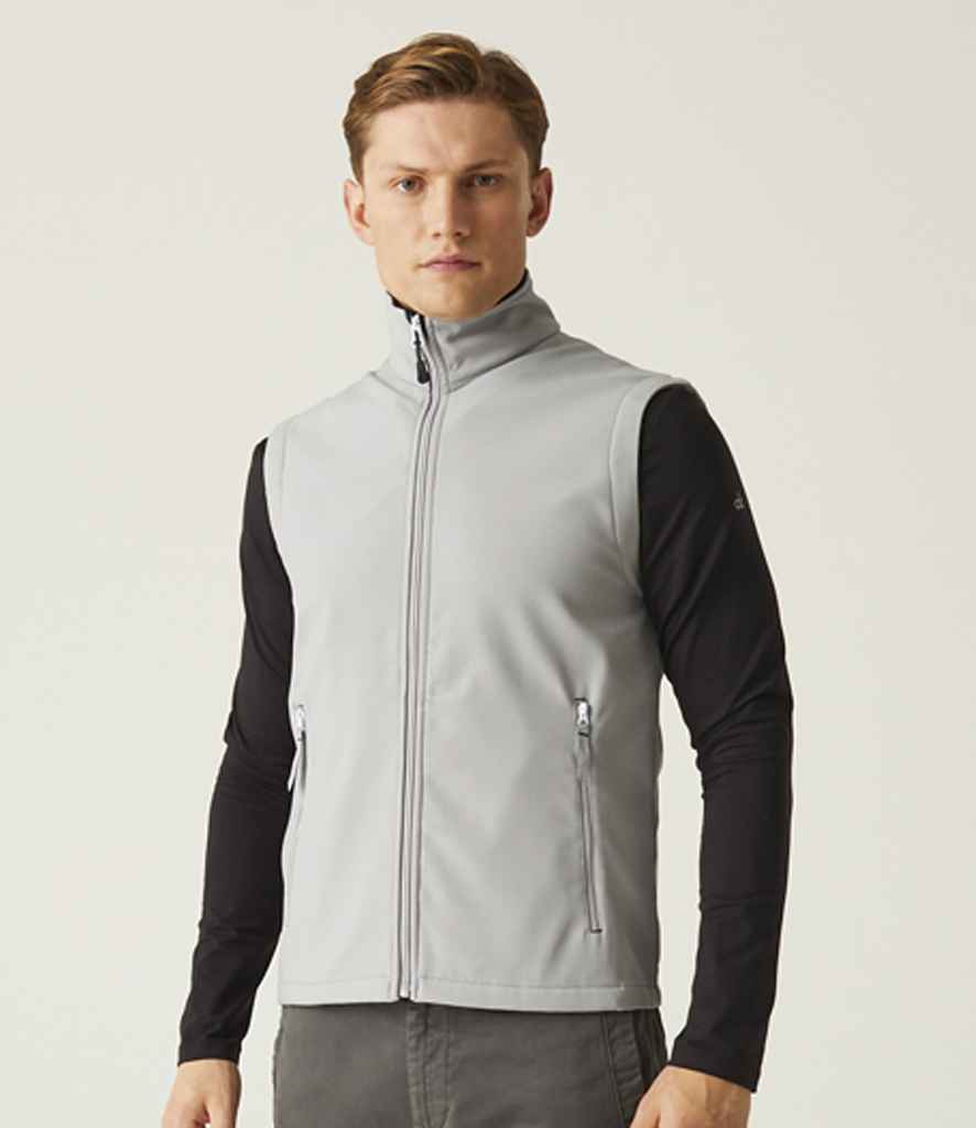 Regatta Ascender Two Layer Soft Shell Bodywarmer | Mineral Grey/Black - Regatta Professional Gilet - Lancashire Teamwear