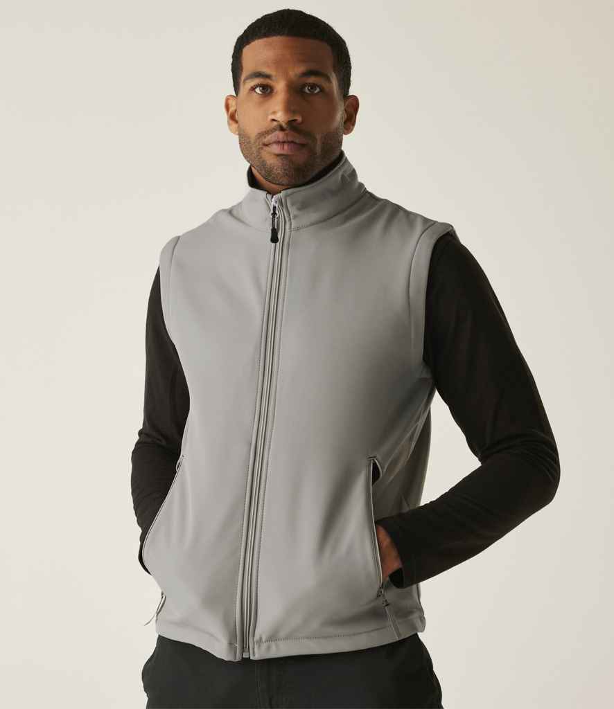 Regatta Ascender Two Layer Soft Shell Bodywarmer | Mineral Grey/Black - Regatta Professional Gilet - Lancashire Teamwear