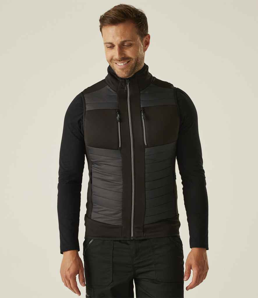 Regatta E-Volve Unisex Thermal Hybrid Bodywarmer | Ash/Black - Regatta Professional Gilet - Lancashire Teamwear
