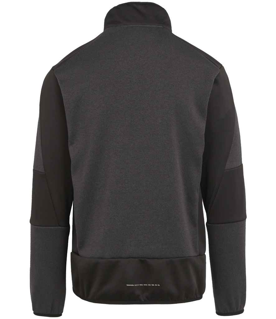 Regatta E-Volve Unisex Knit Effect Midlayer Top | Ash/Black - Regatta Professional Fleece - Lancashire Teamwear