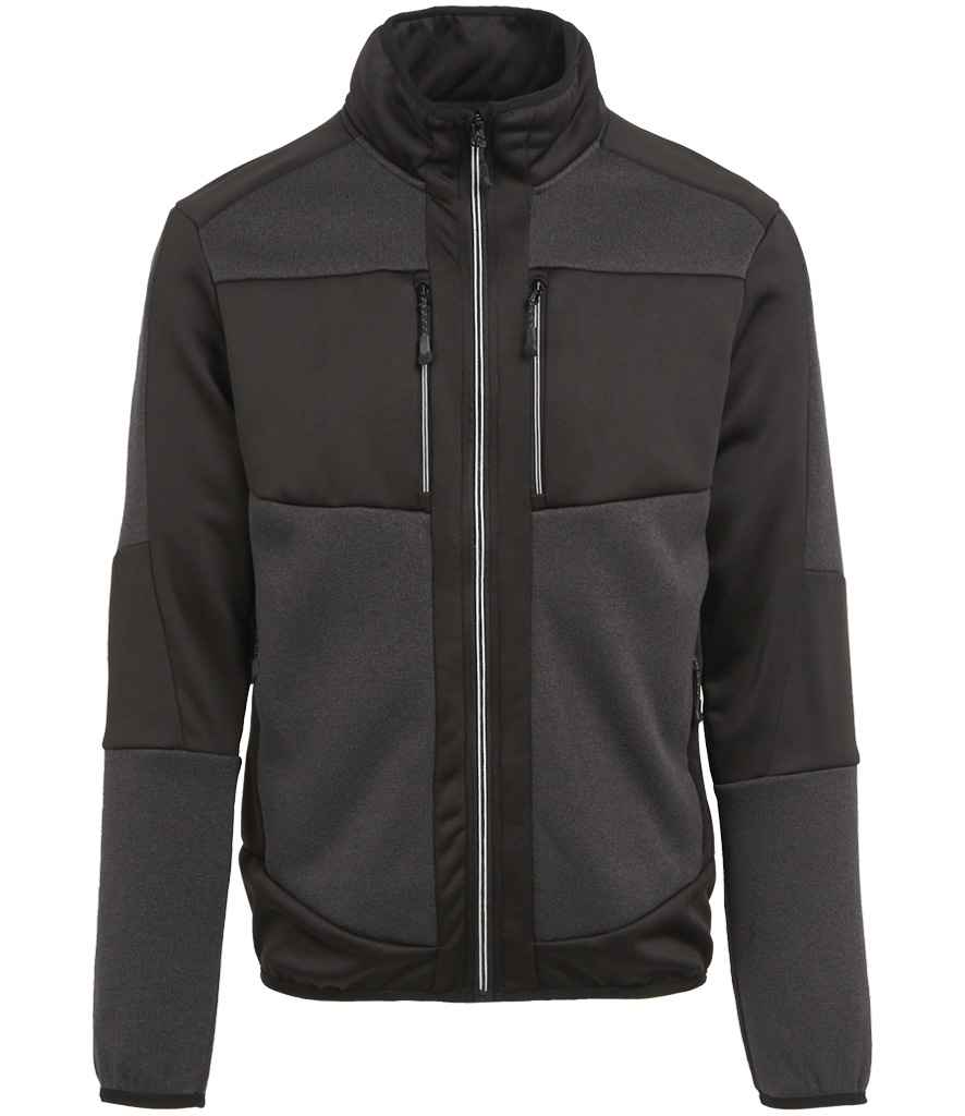 Regatta E-Volve Unisex Knit Effect Midlayer Top Ash/Black