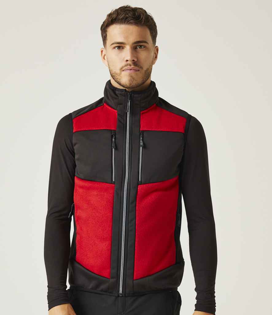 Regatta E-Volve Unisex Knit Effect Stretch Bodywarmer | Classic Red/Black - Regatta Professional Gilet - Lancashire Teamwear