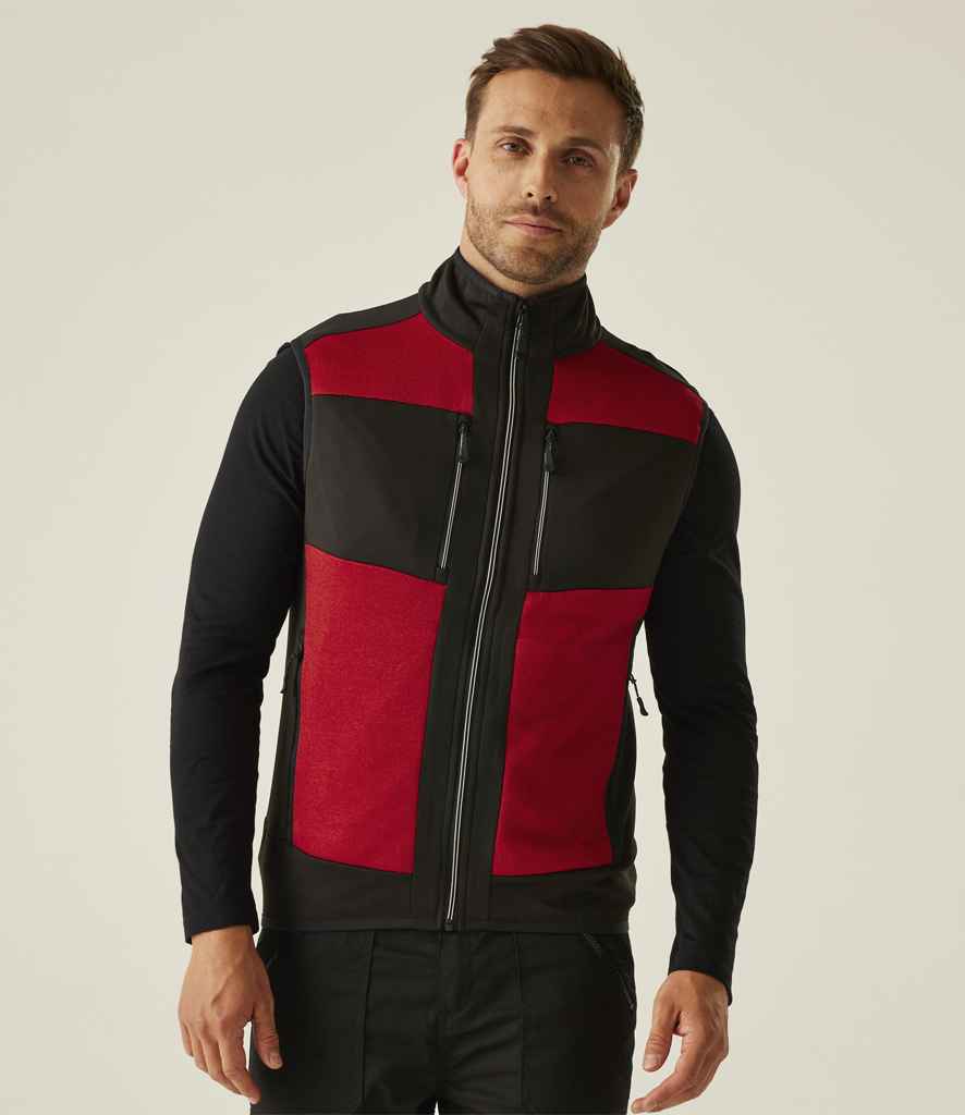 Regatta E-Volve Unisex Knit Effect Stretch Bodywarmer | Classic Red/Black - Regatta Professional Gilet - Lancashire Teamwear