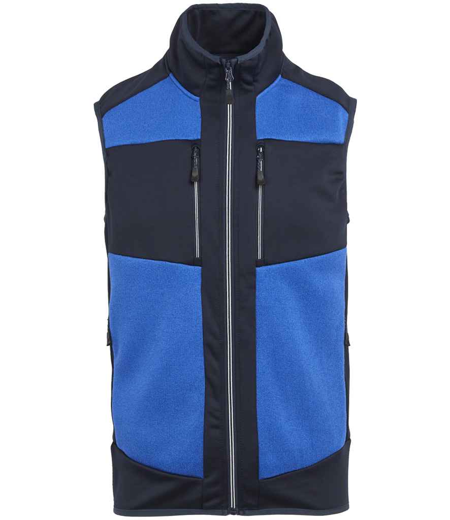 Regatta E-Volve Unisex Knit Effect Stretch Bodywarmer | Strong Blue/Navy - Regatta Professional Gilet - Lancashire Teamwear