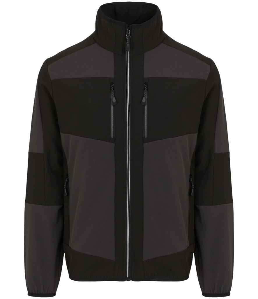 Regatta E-Volve Unisex Two Layer Soft Shell Jacket | Ash/Black - Regatta Professional - Lancashire Teamwear