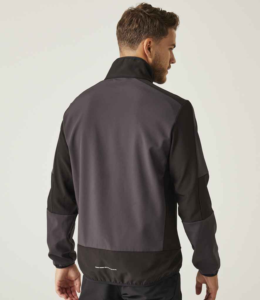 Regatta E-Volve Unisex Two Layer Soft Shell Jacket | Ash/Black - Regatta Professional - Lancashire Teamwear