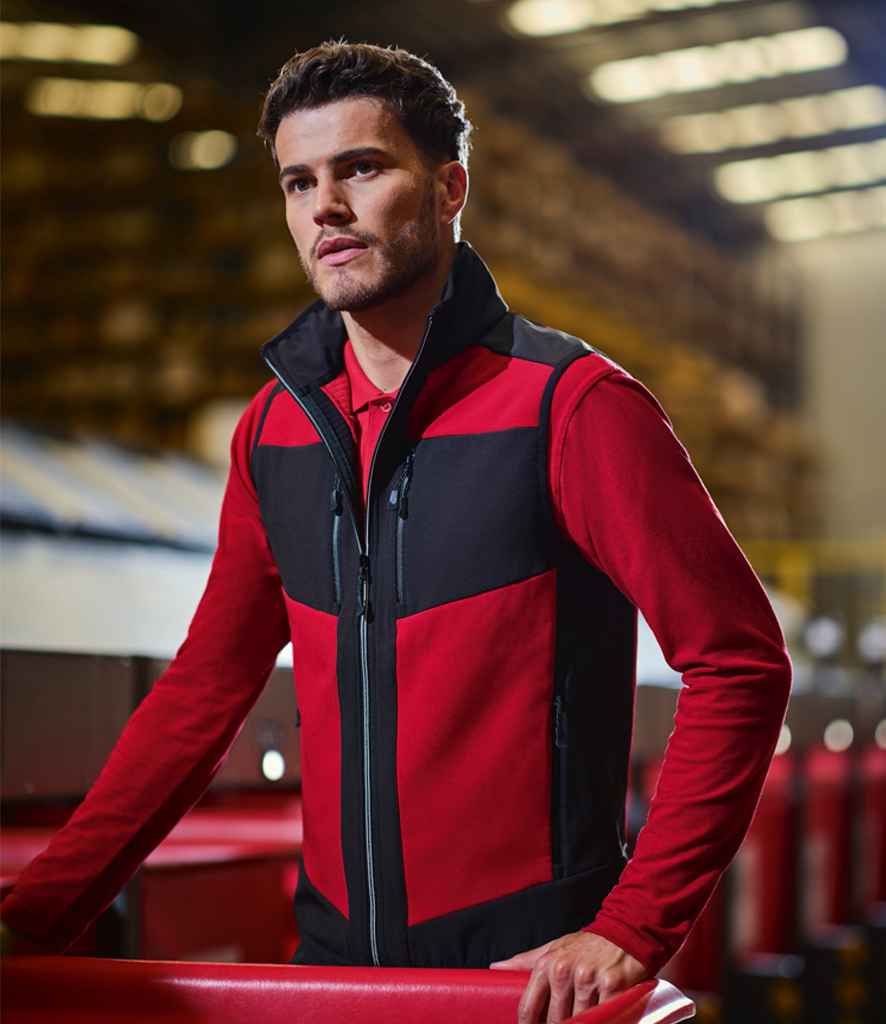 Regatta E-Volve Unisex Two Layer Soft Shell Bodywarmer | Classic Red/Black - Regatta Professional Gilet - Lancashire Teamwear