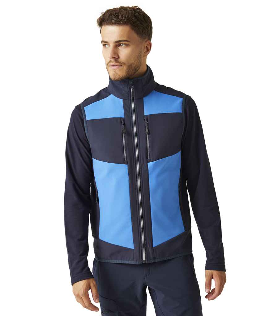 Regatta E-Volve Unisex Two Layer Soft Shell Bodywarmer | Strong Blue/Navy - Regatta Professional Gilet - Lancashire Teamwear