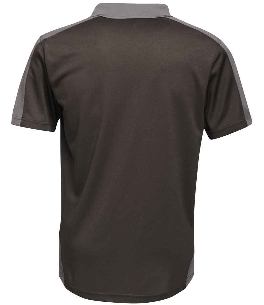 Regatta Contrast Quick Wicking Piqué Polo Shirt | Black/Seal Grey - Regatta Professional - Lancashire Teamwear