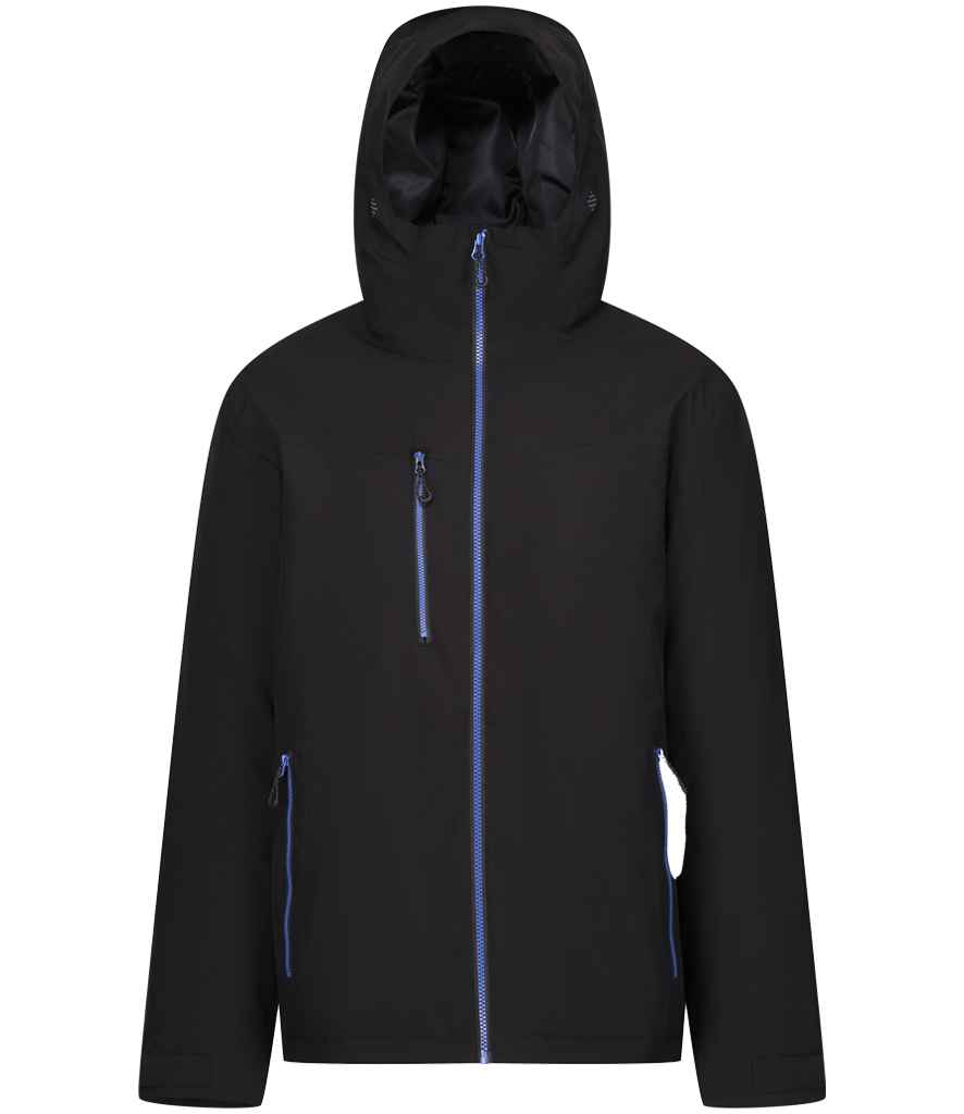 Regatta Navigate Waterproof Insulated Jacket | Black/New Royal Blue - Regatta Professional - Lancashire Teamwear