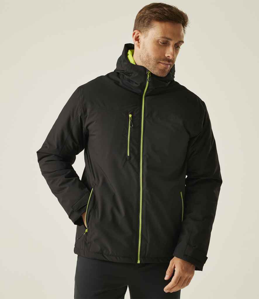 Regatta Navigate Waterproof Insulated Jacket | Black/Lime Green - Regatta Professional - Lancashire Teamwear