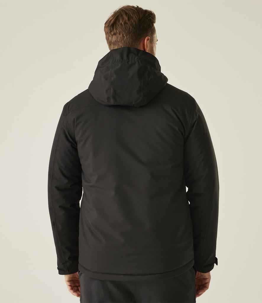Regatta Navigate Waterproof Insulated Jacket | Black/Orange Pop - Regatta Professional - Lancashire Teamwear