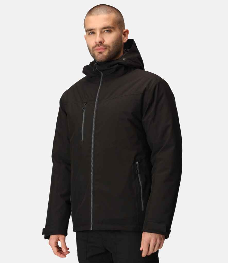 Regatta Navigate Waterproof Insulated Jacket | Black/Seal Grey - Regatta Professional - Lancashire Teamwear