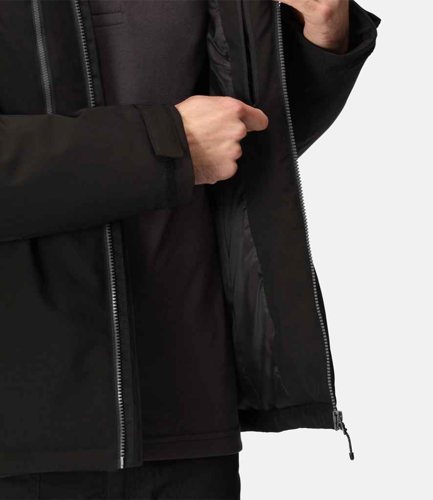 Regatta Navigate Waterproof Insulated Jacket | Black/Seal Grey - Regatta Professional - Lancashire Teamwear