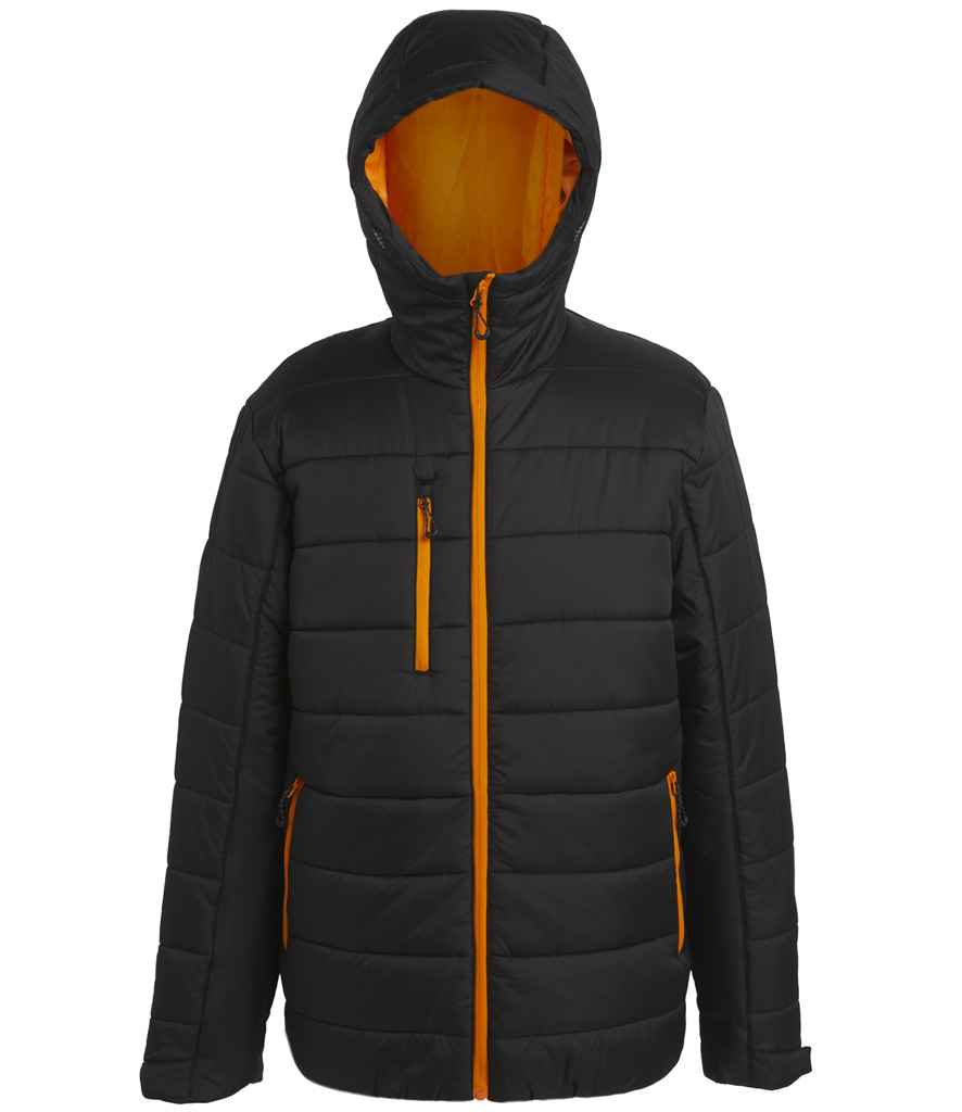 Regatta Navigate Thermal Jacket Black/Orange Pop
