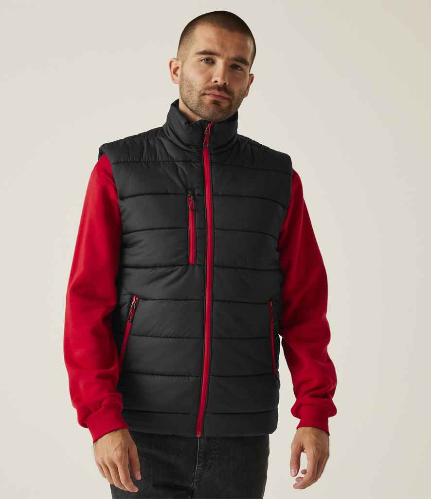 Regatta Navigate Thermal Bodywarmer | Black/Classic Red - Regatta Professional Gilet - Lancashire Teamwear