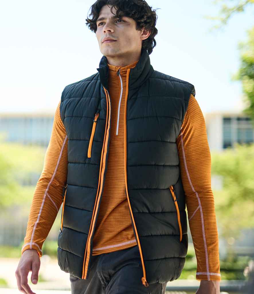Regatta Navigate Thermal Bodywarmer | Black/Orange Pop - Regatta Professional Gilet - Lancashire Teamwear