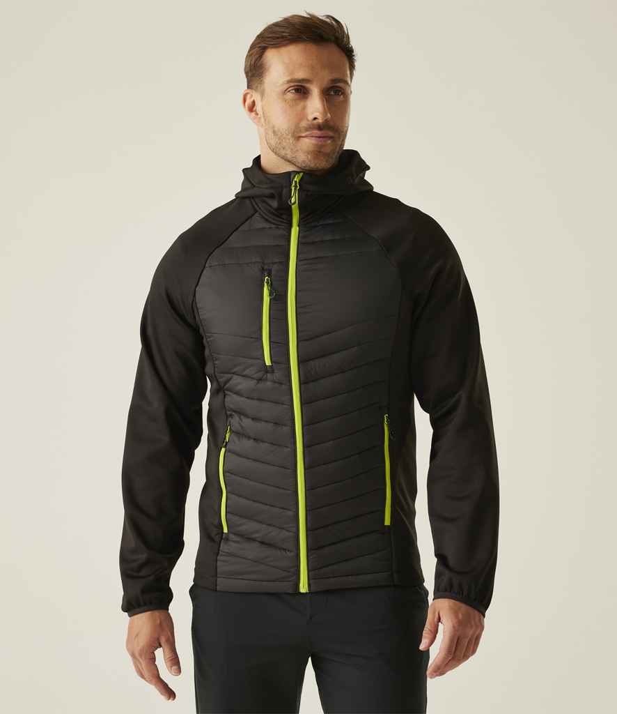Regatta Navigate Hybrid Jacket | Black/Lime Green - Regatta Professional - Lancashire Teamwear