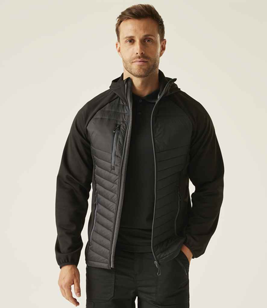 Regatta Navigate Hybrid Jacket | Black/Seal Grey - Regatta Professional - Lancashire Teamwear