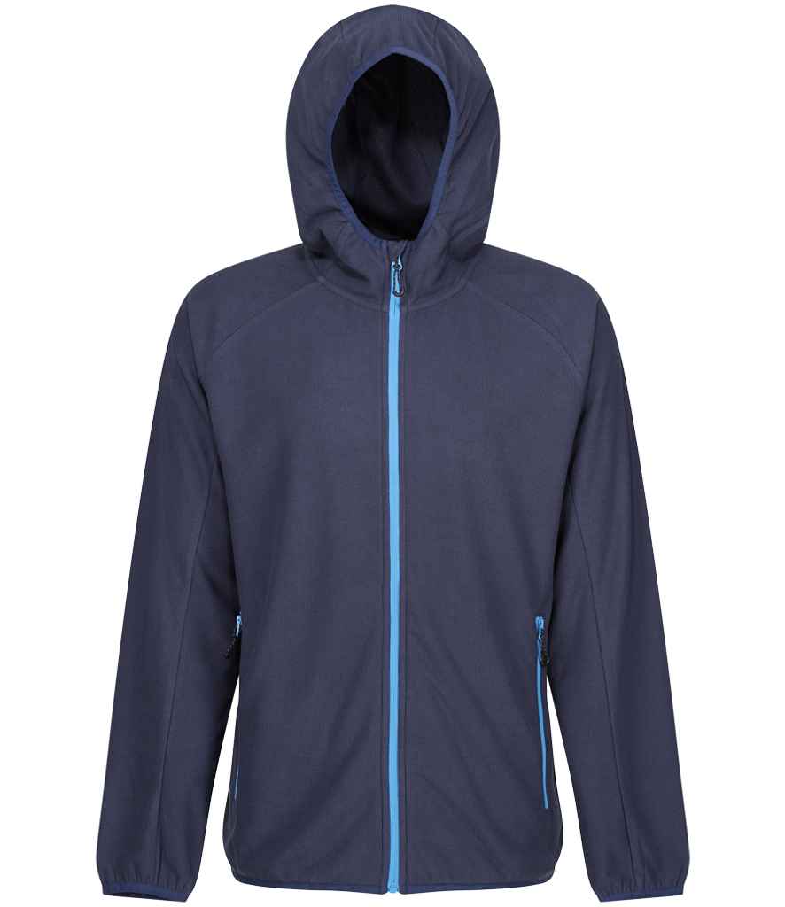 Regatta Navigate Full Zip Hooded Fleece Jacket | Navy/French Blue - Regatta Professional - Lancashire Teamwear