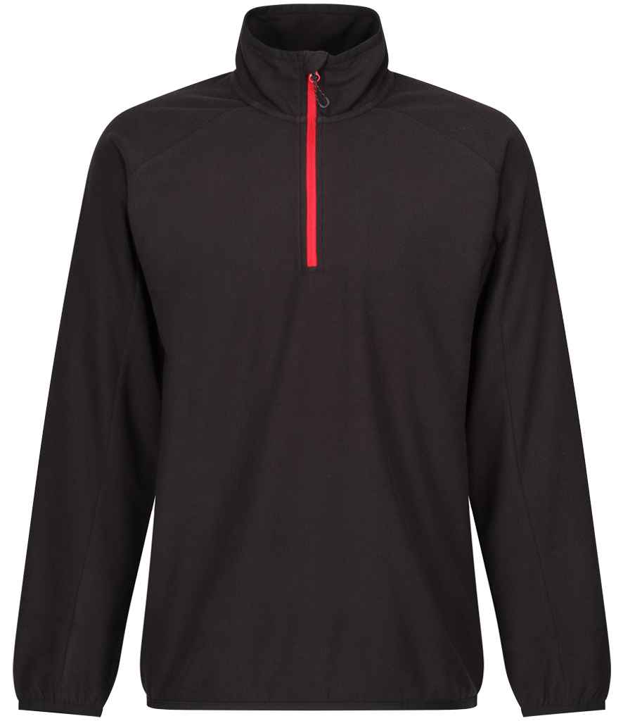 Regatta Navigate Half Zip Fleece | Black/Classic Red - Regatta Professional - Lancashire Teamwear