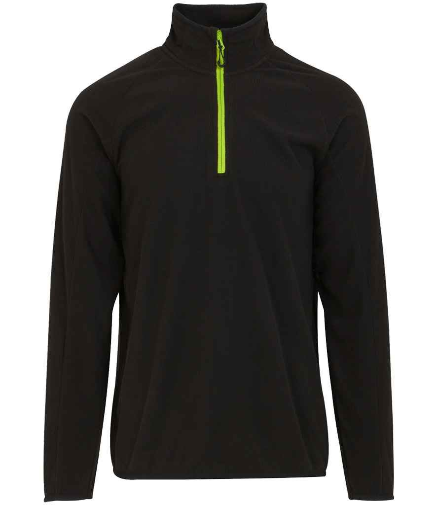 Regatta Navigate Half Zip Fleece Black/Lime Green