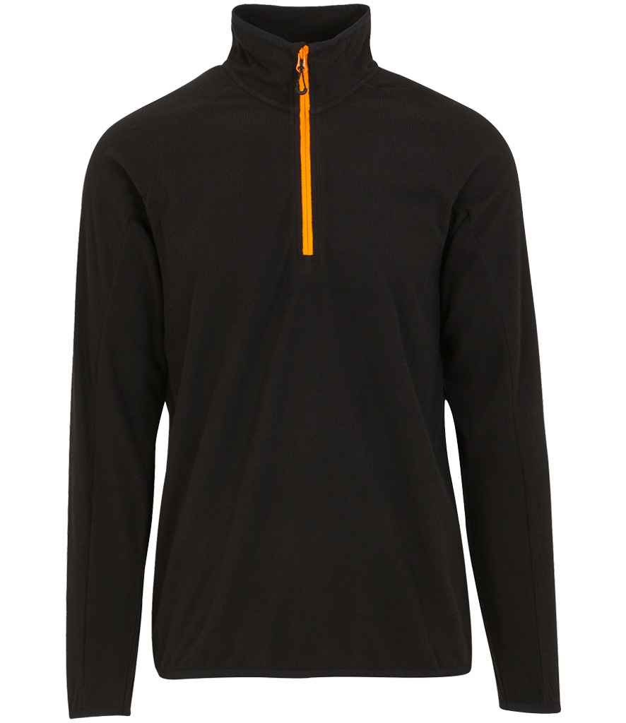 Regatta Navigate Half Zip Fleece Black/Orange Pop