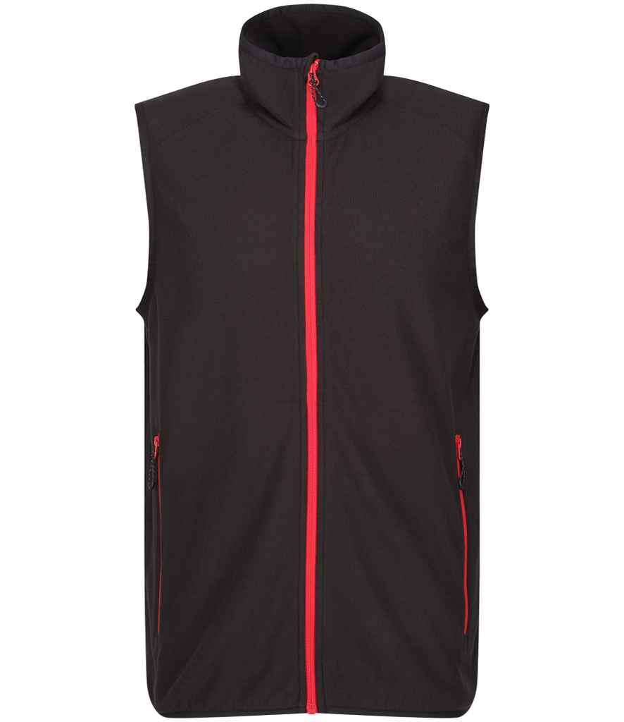 Regatta Navigate Fleece Bodywarmer | Black/Classic Red - Regatta Professional Gilet - Lancashire Teamwear