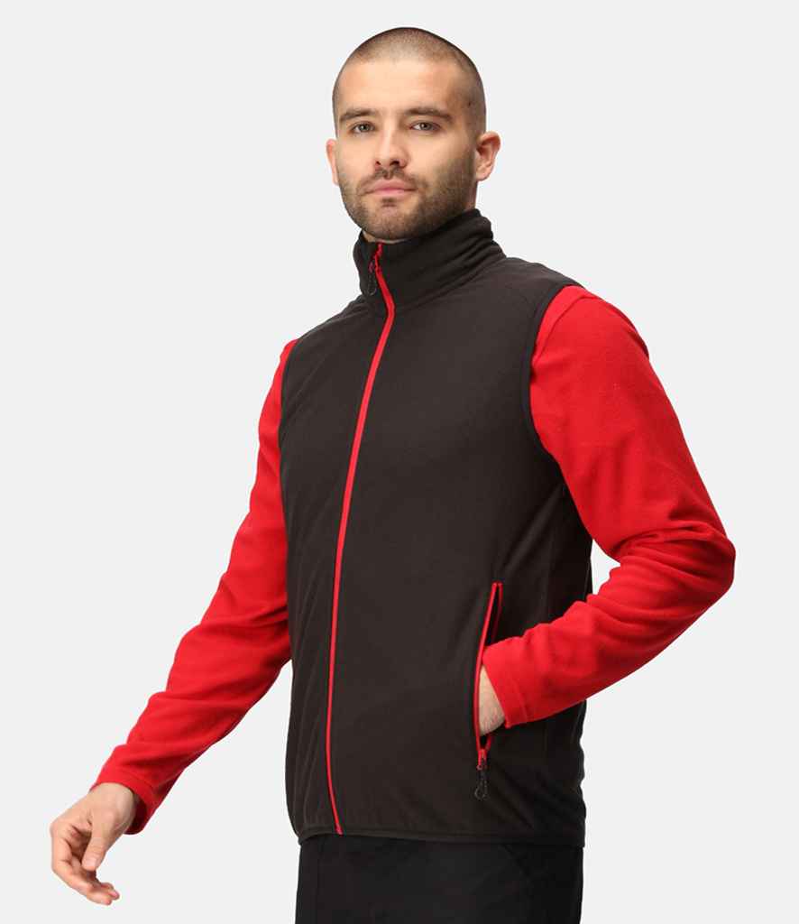 Regatta Navigate Fleece Bodywarmer | Black/Classic Red - Regatta Professional Gilet - Lancashire Teamwear