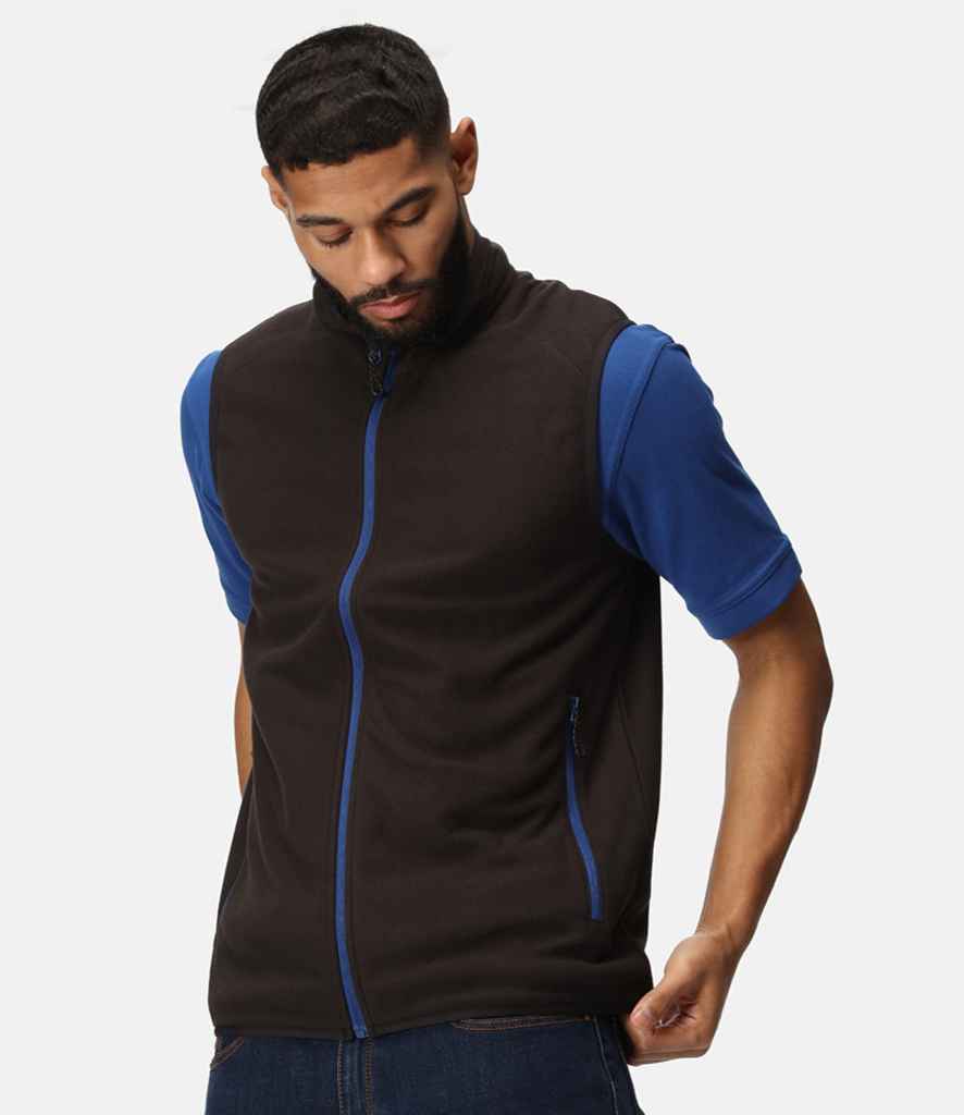 Regatta Navigate Fleece Bodywarmer | Black/New Royal Blue - Regatta Professional Gilet - Lancashire Teamwear